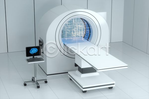 사람없음 3D JPG 해외이미지 CT촬영 의료기계 의학 컴퓨터 흰색