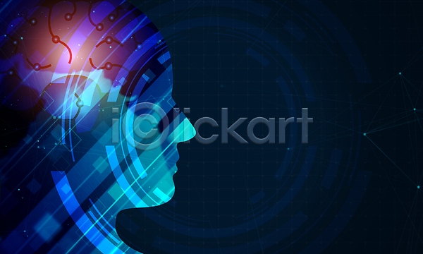 미래 아이디어 혁명 사람 사람없음 3D JPG 일러스트 포토 해외이미지 AI(인공지능) 가상 고립 과학 교육 네트워크 뇌 디자인 디지털 로봇 마음 머리 미술 방법 백그라운드 보안 비즈니스 사이버 선 순환 시스템 얼굴 우주 이진법 인공 인터페이스 점 정보 지능 창조 추상 컨셉 컴퓨터 통신 파란색