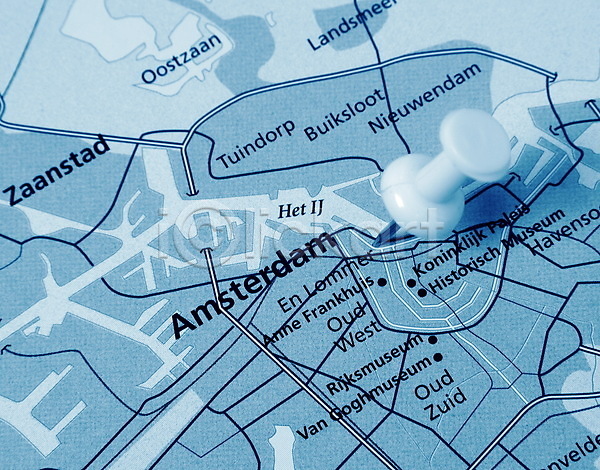 사람없음 JPG 포토 해외이미지 네덜란드 실내 암스테르담 압정 위치 지도