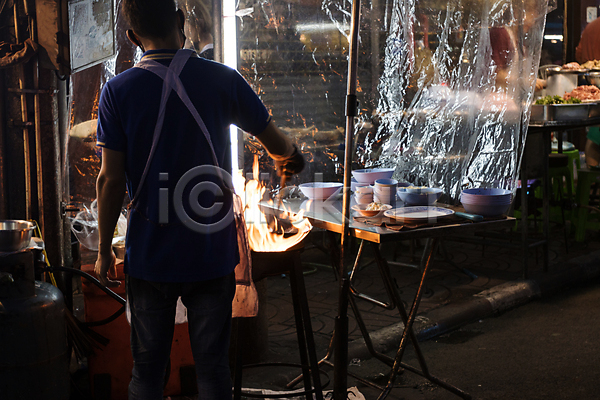 사람 사람없음 JPG 포토 해외이미지 거리 도로 도시 문화 방콕 불 성분 시장 식당 야간 요리 요리사 음식 지역 차이나타운 태국 판매