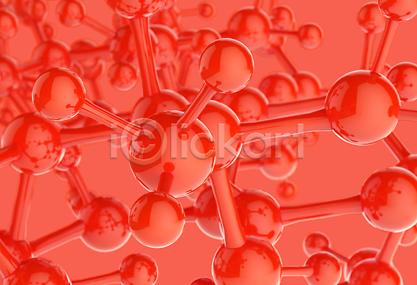 사람없음 3D JPG 디지털합성 편집이미지 해외이미지 광 그래픽 디지털 분자구조 빨간색 원자 의학