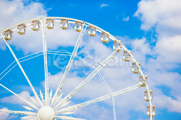 사람없음 JPG 포토 해외이미지 구름(자연) 대관람차 야외 여름(계절) 여름풍경 주간 콩코드광장 파리(프랑스) 프랑스 하늘