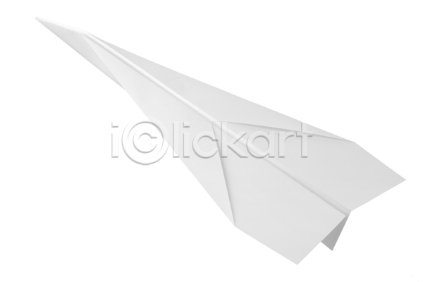사람없음 JPG 포토 해외이미지 실내 종이 종이비행기 한개 흰배경