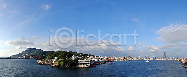 사람없음 JPG 포토 해외이미지 나루 대만 도시 바다 산 스카이라인 파노라마 포트 풍경 항구 해외포토