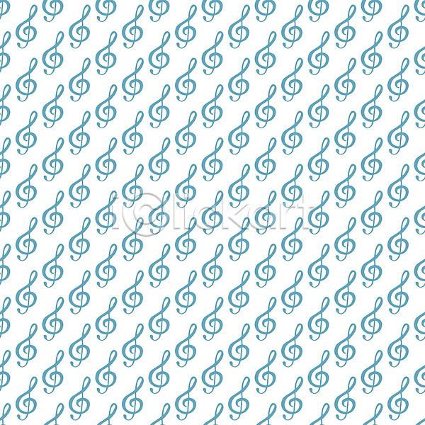 사람없음 JPG 일러스트 포토 해외이미지 높은음자리표 디자인 백그라운드 음악 음표 패턴 하늘색