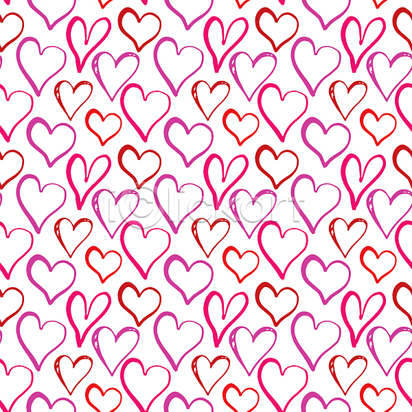 사랑 행복 사람없음 JPG 일러스트 해외이미지 디자인 백그라운드 분홍색 패턴 하트 흰색