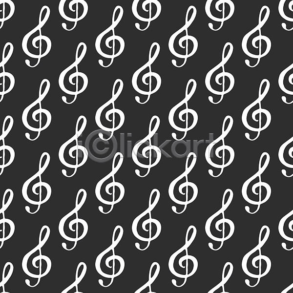 사람없음 JPG 일러스트 포토 해외이미지 검은색 높은음자리표 디자인 백그라운드 음악 음표 패턴 흰색