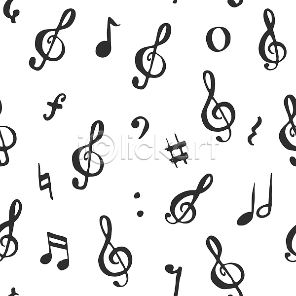 사람없음 JPG 일러스트 포토 해외이미지 검은색 디자인 백그라운드 음악 음표 패턴 흰색
