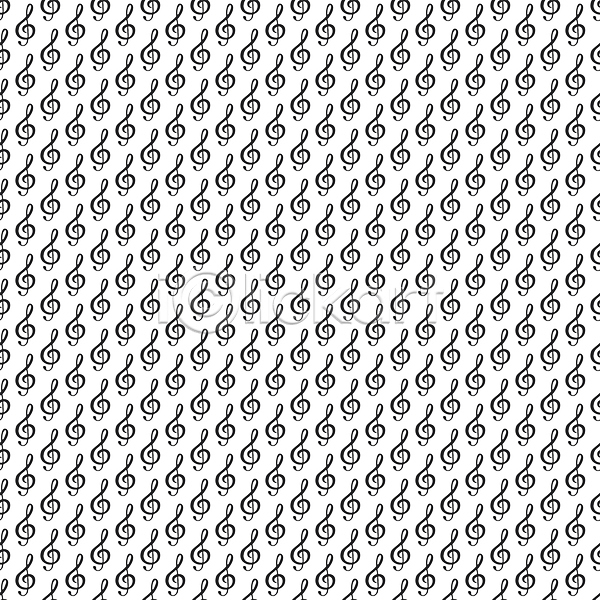 사람없음 JPG 일러스트 포토 해외이미지 검은색 높은음자리표 디자인 백그라운드 음악 음표 패턴 흰색