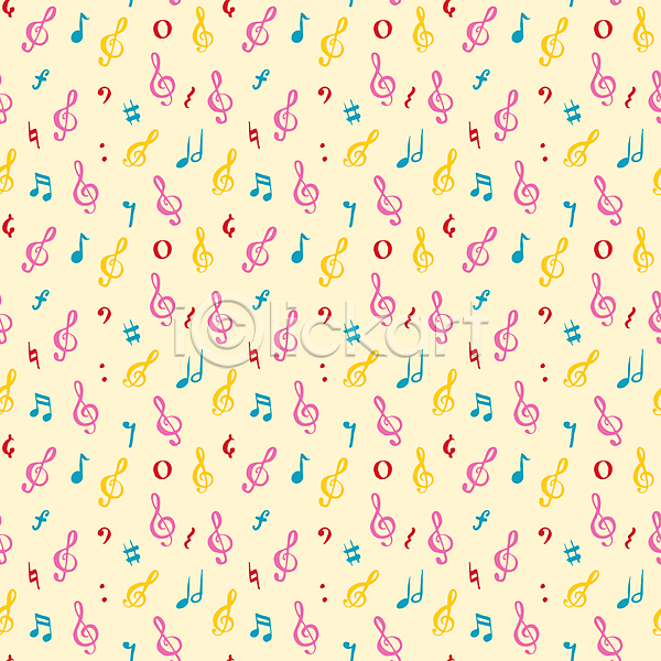 사람없음 JPG 일러스트 포토 해외이미지 디자인 백그라운드 음악 음표 패턴