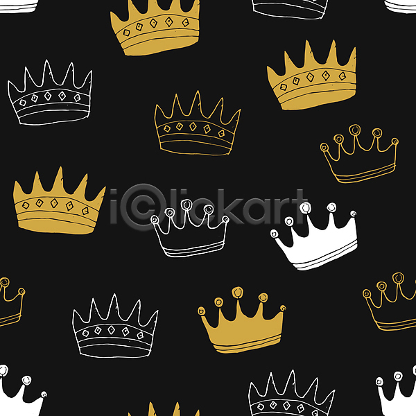 고급 클래식 사람없음 JPG 포토 해외이미지 검은색 디자인 백그라운드 왕관 패턴
