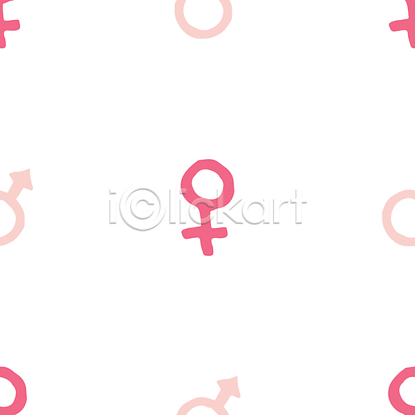 사람없음 JPG 포토 해외이미지 남자기호 백그라운드 분홍색 성별 성별기호 심볼 여자기호 패턴 흰색