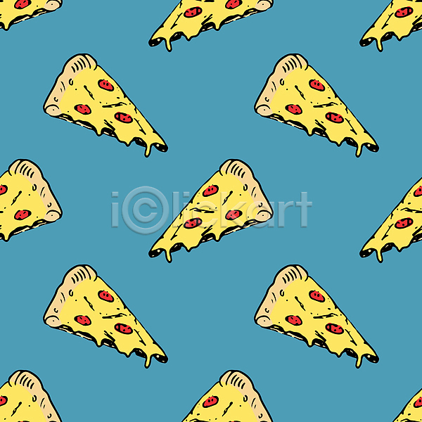 사람없음 JPG 일러스트 해외이미지 디자인 백그라운드 패턴 패턴백그라운드 피자 피자조각