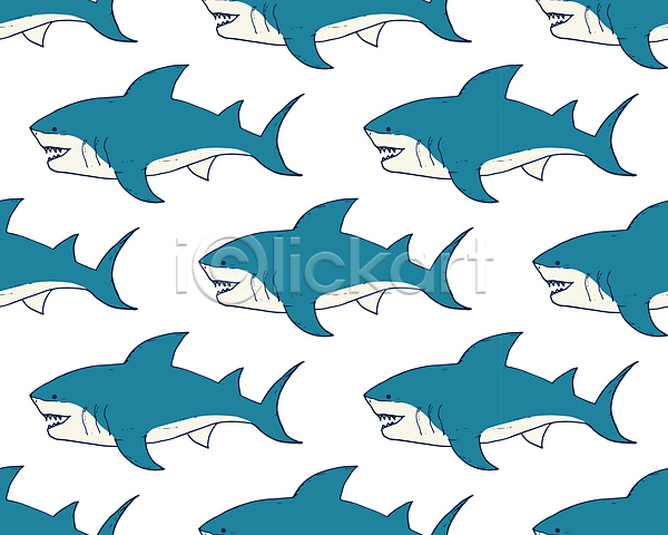 사람없음 JPG 포토 해외이미지 그림 백그라운드 상어 파란색 패턴 패턴백그라운드