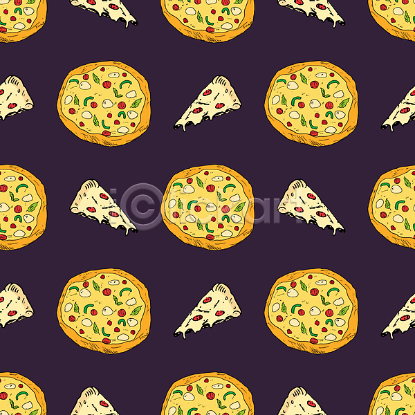 사람없음 JPG 일러스트 해외이미지 디자인 조각 패턴 패턴백그라운드 피자 피자조각
