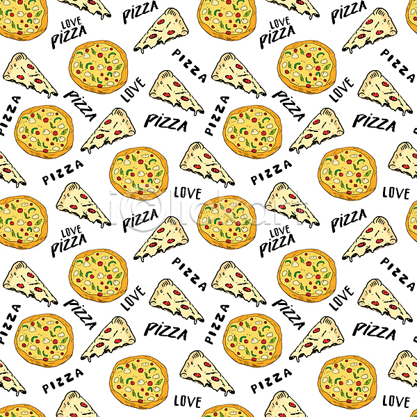 사람없음 JPG 일러스트 해외이미지 디자인 백그라운드 패턴 패턴백그라운드 피자 피자조각