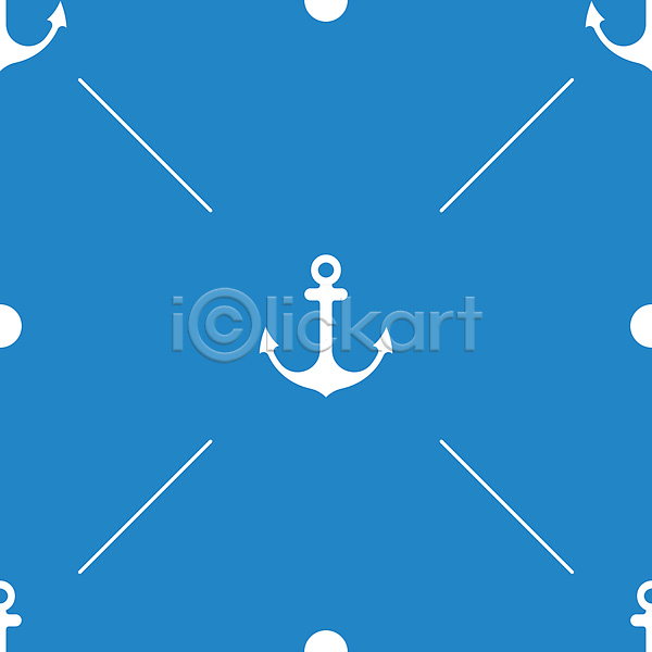 사람없음 JPG 일러스트 포토 해외이미지 닻 파란색 패턴