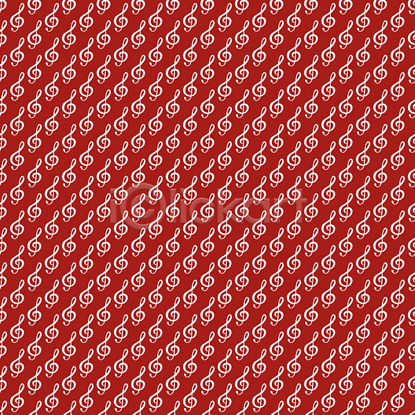 사람없음 JPG 일러스트 포토 해외이미지 높은음자리표 디자인 백그라운드 빨간색 음악 음표 패턴