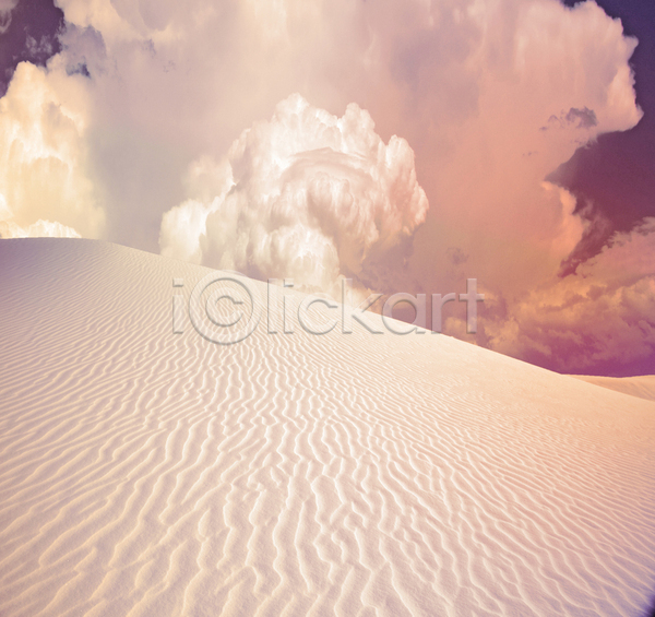 사람없음 3D JPG 디지털합성 해외이미지 구름(자연) 모래언덕 사막 자연 풍경(경치) 하늘