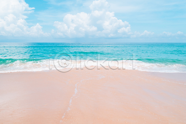 JPG 포토 해외이미지 구름(자연) 모래 바다 야외 자연 주간 파도 풍경(경치) 하늘