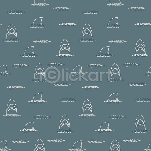사람없음 JPG 라인일러스트 포토 해외이미지 그림 라인아트 물결 백그라운드 상어 지느러미 패턴 패턴백그라운드