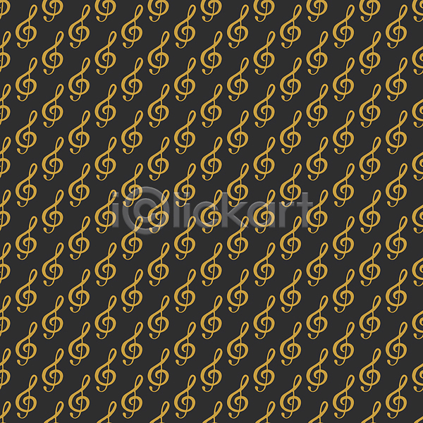 사람없음 JPG 일러스트 포토 해외이미지 검은색 노란색 높은음자리표 디자인 백그라운드 음악 음표 패턴