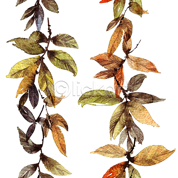 동양인 사람없음 JPG 일러스트 해외이미지 그림 번짐 붓터치 뷰티 수채화(물감) 식물 잎
