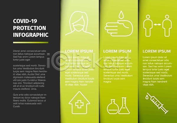 위험 사람 EPS 뉴스레터 아이콘 일러스트 해외이미지 가면 거리 건강 관리 덮개 면역력 바이러스 배너 블록 심볼 씻기 약 어둠 열 예방 인포그래픽 정보 주택 질병 초록색 컨셉 펼침