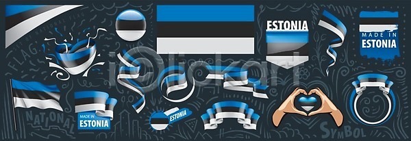 애국심 자유 축하 EPS 일러스트 해외이미지 고립 그래픽 깃대 깃발 날리기 독립 디자인 리본 배너 백그라운드 사인 세계 세트 손 수집 신분 심볼 에스토니아 여행 유럽 전국 정부 정치 테이프 하트 해외일러스트 현실 휴가