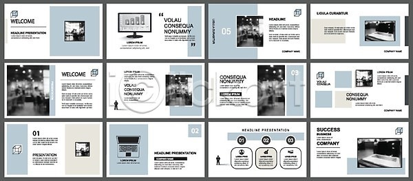 사람없음 EPS 템플릿 해외이미지 그래프 노트북 레이아웃 리플렛 모니터 비즈니스 세트 인포그래픽 회색