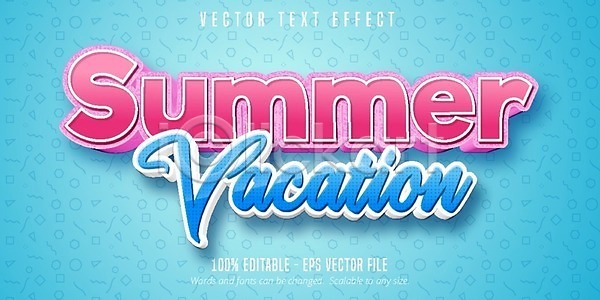 신선 EPS 일러스트 해외이미지 단어 레터링 분홍색 스타일 알파벳 일러캐릭터 캐릭터 코믹 타이포그라피 타입 텍스트 파란색 편지 편집 표제 해외일러스트 효과