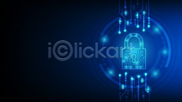 보호 사람없음 EPS 일러스트 해외이미지 개인정보 디지털 백그라운드 보안 사이버 자물쇠 파란색 홀로그램