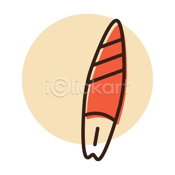 사람없음 EPS 일러스트 해외이미지 빨간색 서핑 서핑보드 심볼 원형
