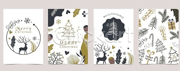 축하 행복 사람없음 EPS 일러스트 해외이미지 겨울 나무 디자인 메리크리스마스 배너 백그라운드 별 사슴 선물상자 크리스마스 포스터 프레임
