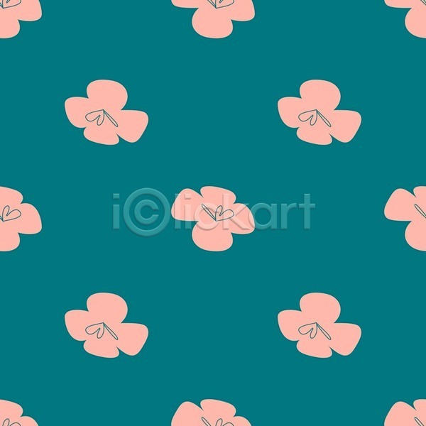 시원함 사람없음 EPS 일러스트 해외이미지 백그라운드 분홍색 심플 여름(계절) 열대꽃 초록색 패턴 패턴백그라운드