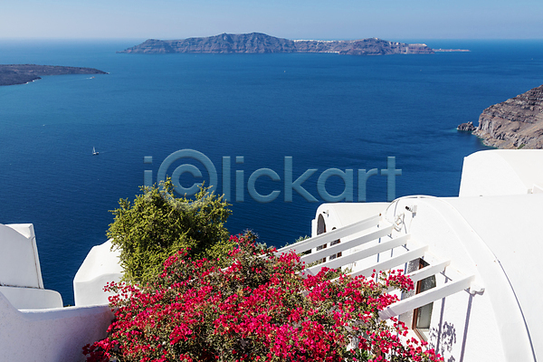 사람없음 JPG 포토 해외이미지 교회 그리스 산토리니 여름(계절) 유럽 자연 지중해 파란색 풍경(경치) 휴양지