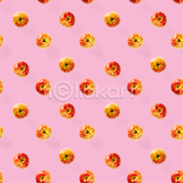 사람없음 JPG 포토 해외이미지 분홍색배경 사과 패턴