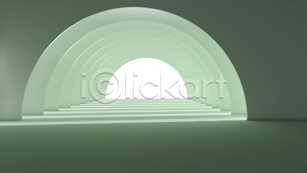 사람없음 JPG 포토 해외이미지 그래픽 디자인 민트색 백그라운드 선 아치 컨셉 터널 통로