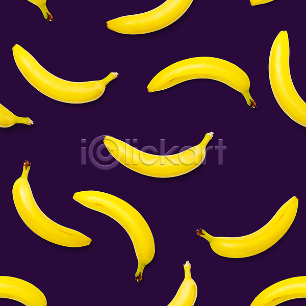 사람없음 JPG 포토 해외이미지 남색배경 바나나 패턴