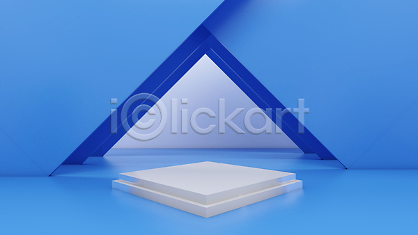 사람없음 3D JPG 포토 해외이미지 단상 디자인 목업 백그라운드 오브젝트 추상 컨셉 파란색 흰색