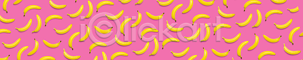사람없음 JPG 포토 해외이미지 바나나 분홍색배경 패턴