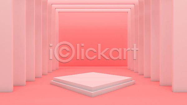 사람없음 3D JPG 포토 해외이미지 단상 디자인 목업 백그라운드 분홍색 오브젝트 추상 컨셉