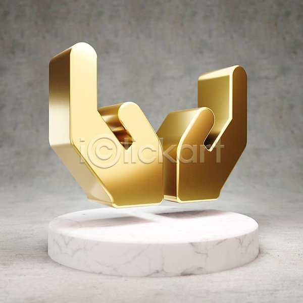 사람없음 3D JPG 포토 해외이미지 관리 광택 금색 디지털 손모양 심볼 황금