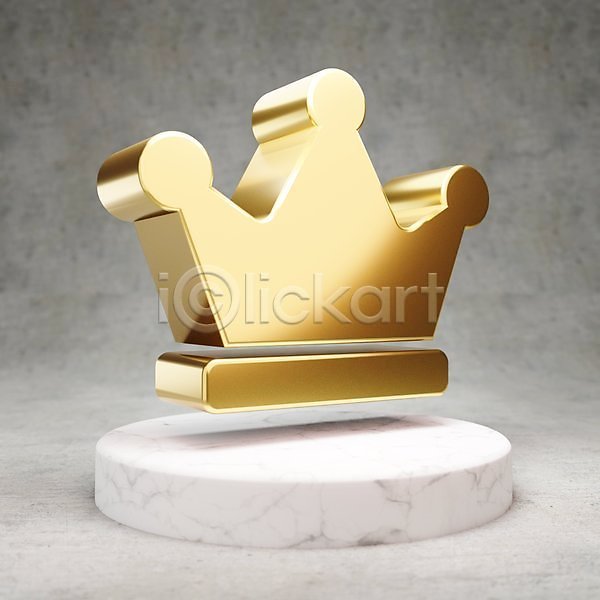 사람없음 3D JPG 포토 해외이미지 광택 금색 디지털 심볼 왕관 황금