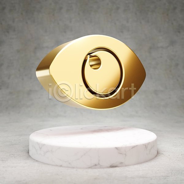 사람없음 3D JPG 포토 해외이미지 광택 금색 눈(신체부위) 디지털 심볼 황금