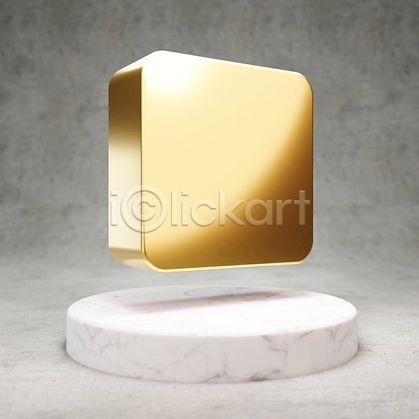 사람없음 3D JPG 포토 해외이미지 광택 금색 디지털 사각형 심볼 황금