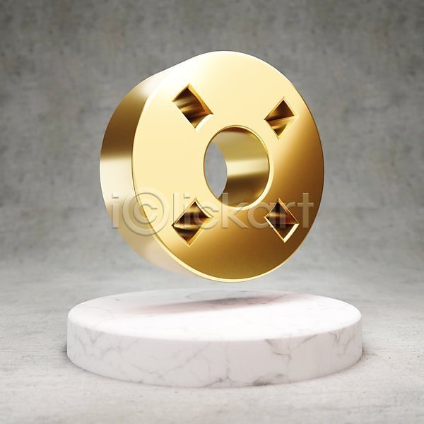 사람없음 3D JPG 포토 해외이미지 광택 구명부환 금색 디지털 심볼 황금