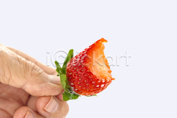 신선 신체부위 JPG 포토 해외이미지 딸기 손가락 잡기