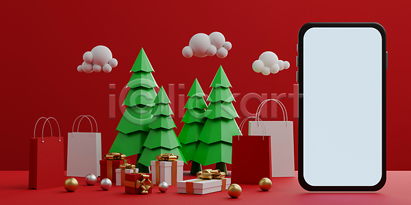 마케팅 축하 사람없음 3D JPG 일러스트 포토 해외이미지 나무 디지털 메시지 모바일 목업 백그라운드 비즈니스 상자 상품 새해 선물 쇼핑 스마트폰 스크린 온라인 인터넷 장식 축제 컨셉 크리스마스 크리스마스트리 해외일러스트 핸드폰 휴가 흰색