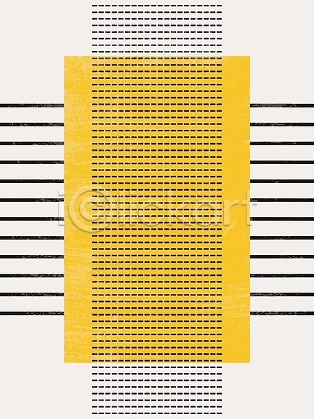 사람없음 EPS 일러스트 해외이미지 그림 노란색 미니멀 점 직선